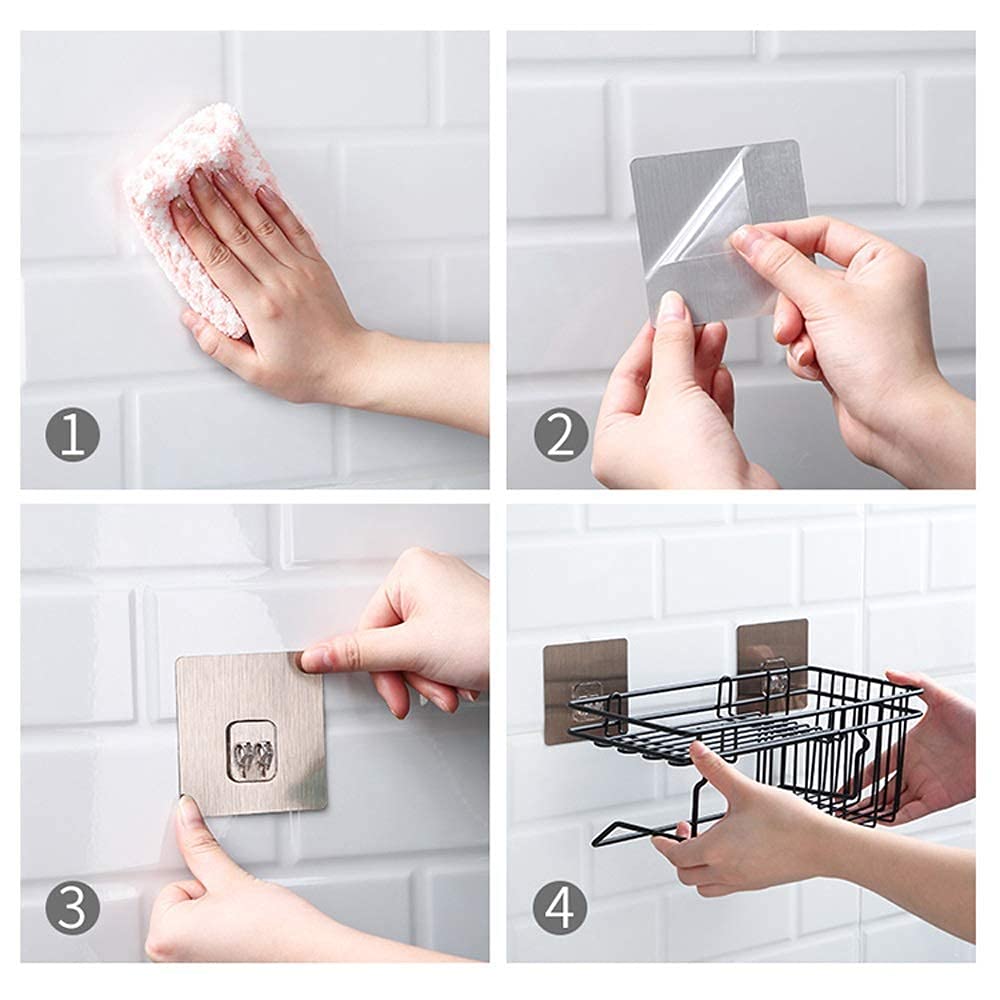 Corner Storage Caddy Basket, Kitchen Bathroom Magic Hanging Rack, Self Adhesive Wardrobe Hanging Organizer, Metal Wall Mounted Storage Shelf With Towel Hanging Rack, Home Kitchen Bathroom Wall Hanging Shelves Corner Storage Caddy Basket, Kitchen Bathroom Magic Hanging Rack, Self Adhesive Wardrobe Hanging Organizer, Metal Wall Mounted Storage Shelf With Towel Hanging Rack, Home Kitchen Bathroom Wall Hanging Shelves
